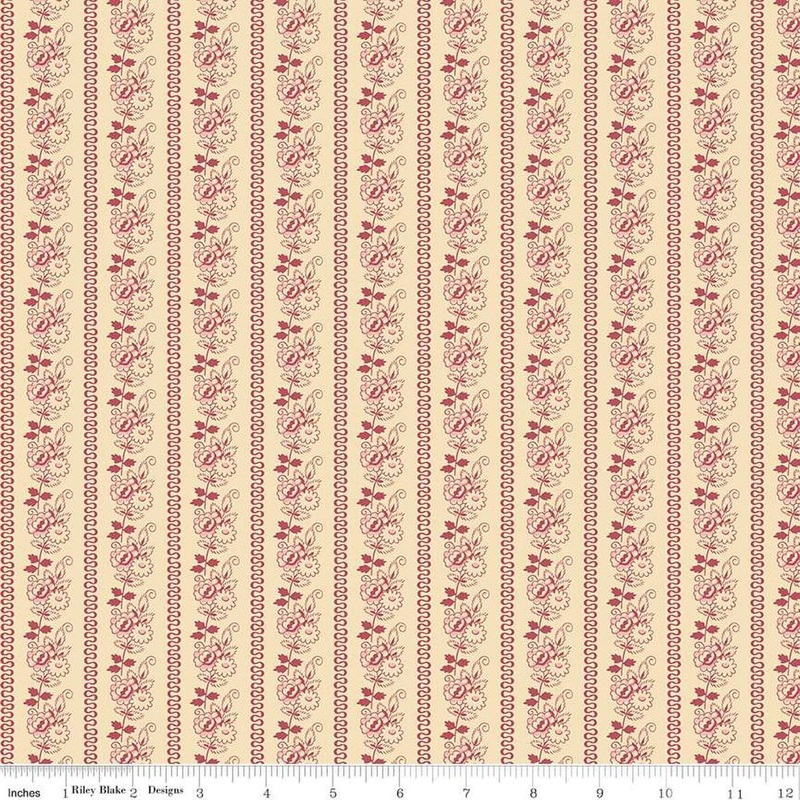 SALE Emma C16542 The Campbells - Riley Blake Designs - Flowers Floral Leaves Leaf - Quilting Cotton Fabric - Official Licensed Product