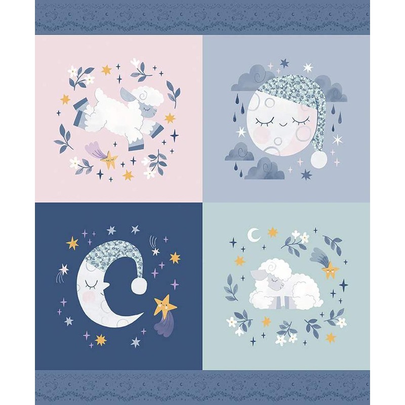SALE Twinkle Little Star Pillow Panel - Riley Blake Designs - Patchwork - Quilting Cotton Fabric