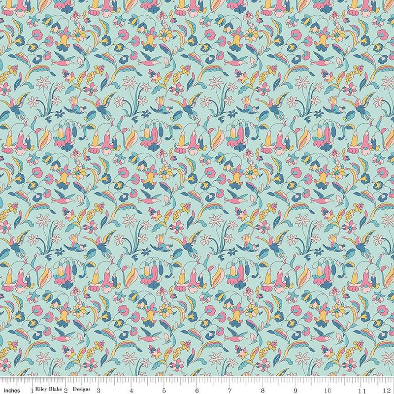 SALE The Collector's Home Nature's Jewel Flora & Fauna C 01666804C - Riley Blake - Floral - Liberty Fabrics - Quilting Cotton Fabric