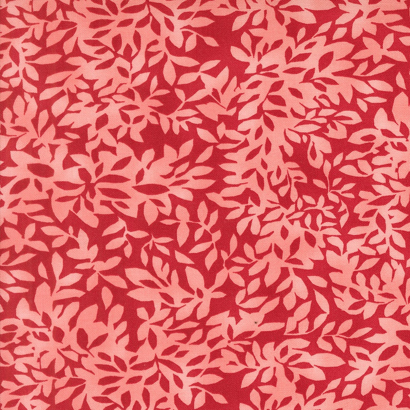 Superbloom Quilt Fabric - Leafy Blender in Geranium Red - 48787 23