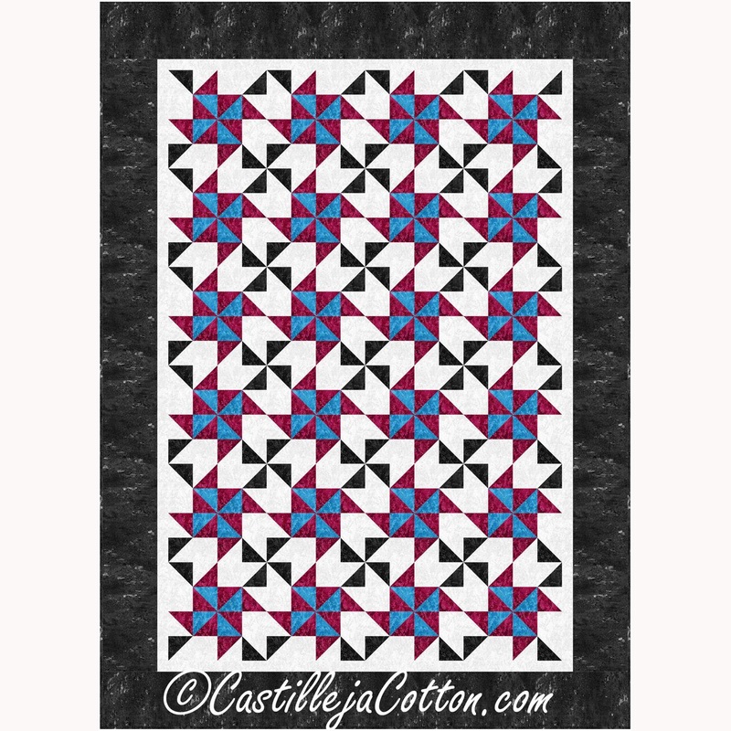Double Pinwheels Pattern by Castilleja Cotton