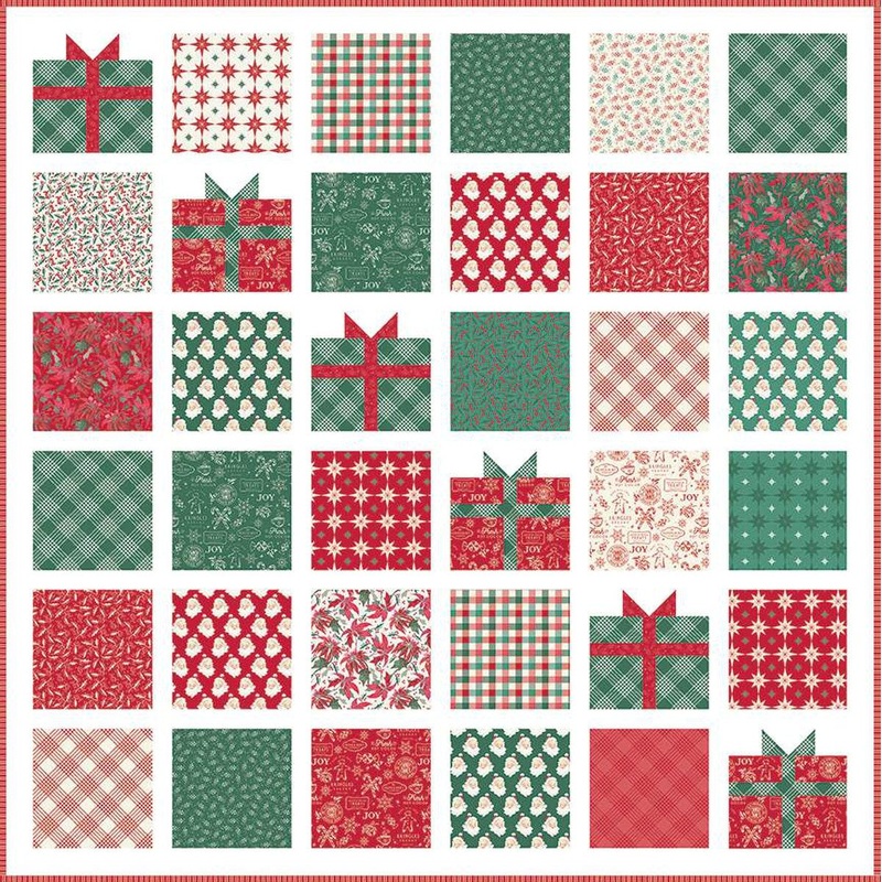 Presently Quilt PATTERN P144 - Primrose Cottage Quilts - Riley Blake Designs - INSTRUCTIONS Only - Piecing Christmas