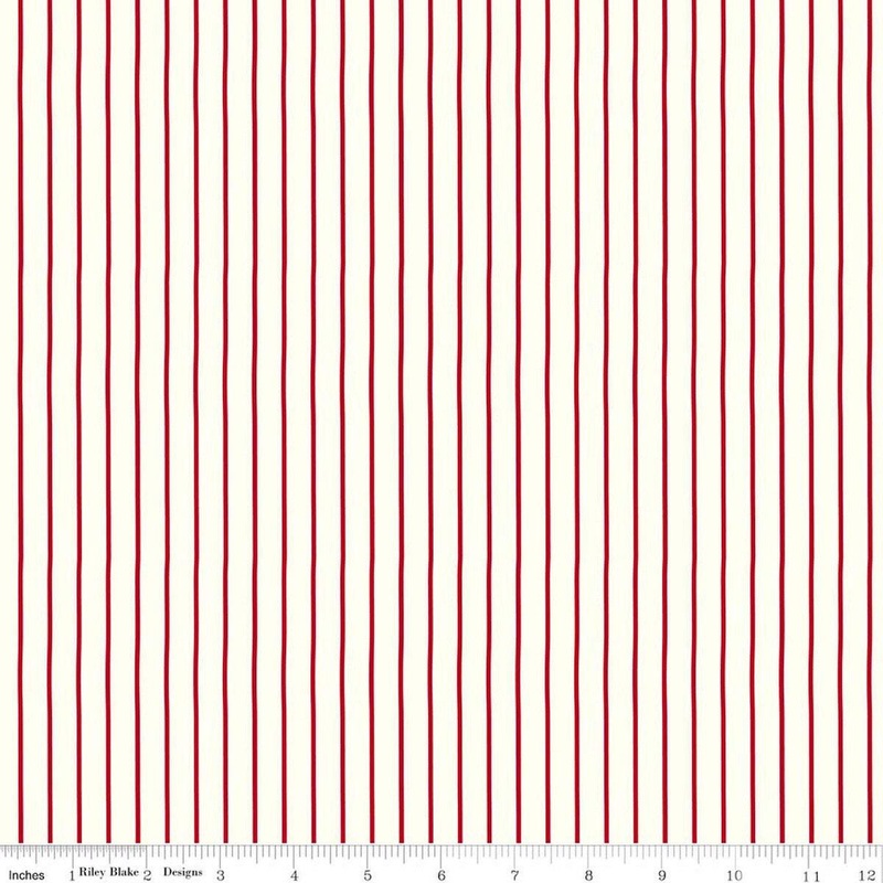 Radiant Ru- Stripe C17264 Cloud - Riley Blake Designs - Striped Thin Lines Stripes - Quilting Cotton Fabric