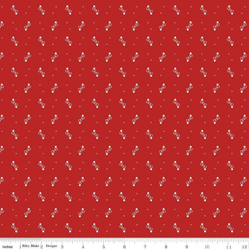 SALE Gentler Times Ditty C16476 Schoolhouse - Riley Blake Designs - Lori Holt - Geometric Dots Spots Abstract - Quilting Cotton Fabric