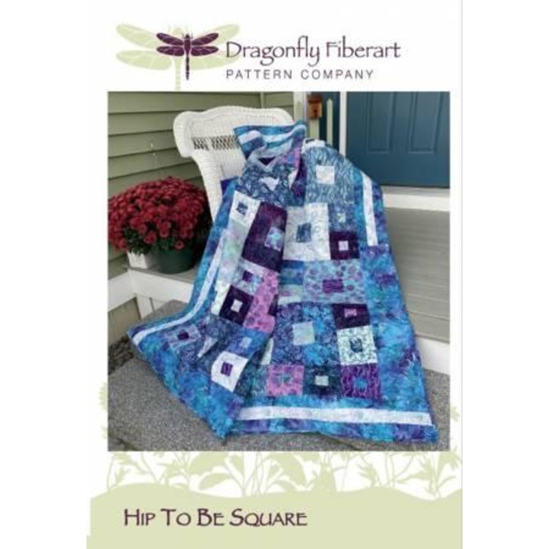 Hip To Be Square by Dragonfly Fiberart
