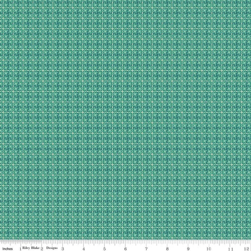 SALE Farmer's Daughter Weave C17179 Cozy - Lori Holt - Riley Blake Designs - Woven Geometric - Quilting Cotton Fabric