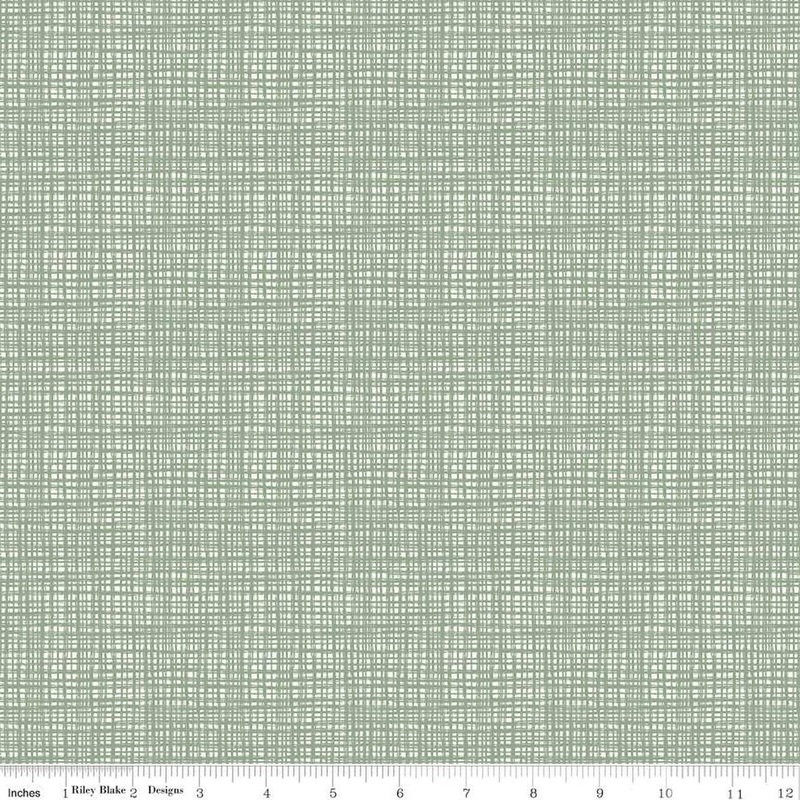 SALE Texture C610 Spruce - Riley Blake Designs - Sketched Tone-on-Tone Irregular Grid - Quilting Cotton Fabric