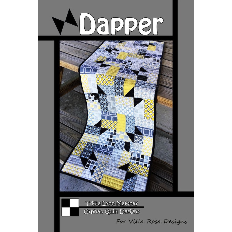 Dapper Tablerunner Quilt Pattern by Orphan Quilt Designs for Villa Rosa Designs