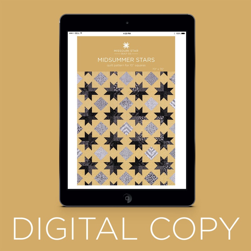 Digital Download - Midsummer Stars Quilt Pattern by Missouri Star