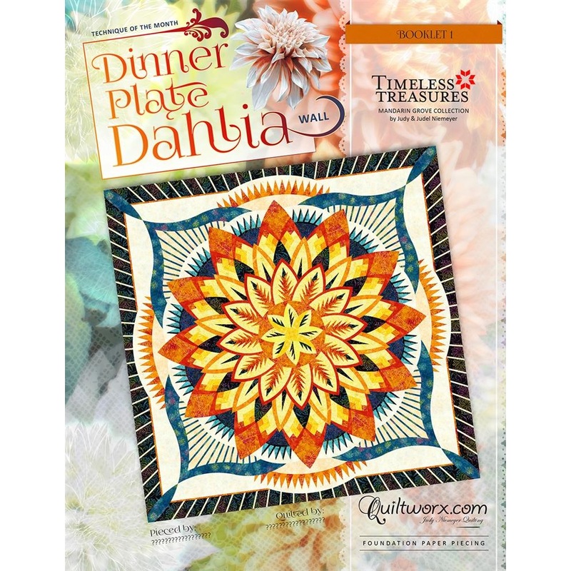 Dinner Plate Dahlia Wall Pattern - Judy Niemeyer X