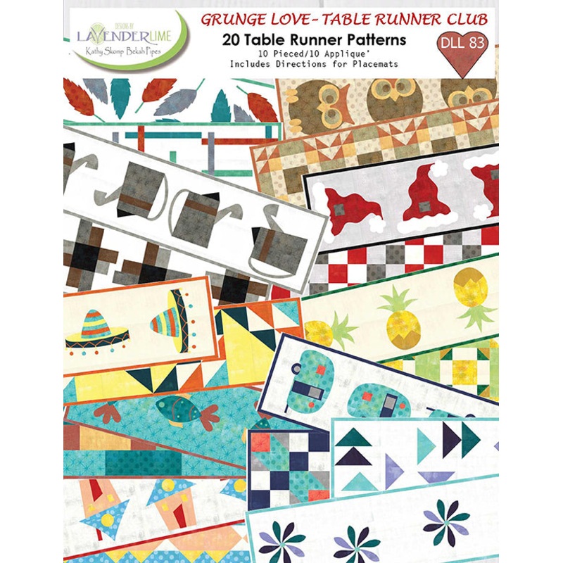 Grunge Love - Table Runner Club Pattern by Lavender Lime