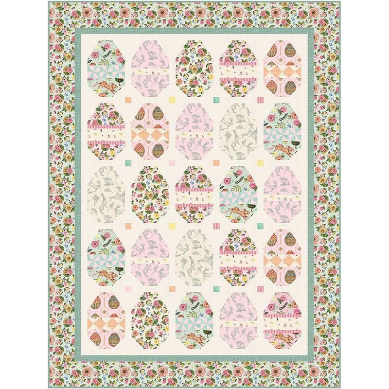 SALE Easter Egg Hunt Quilt PATTERN P197 - Karen Walker - Riley Blake Designs - INSTRUCTIONS Only - Piecing