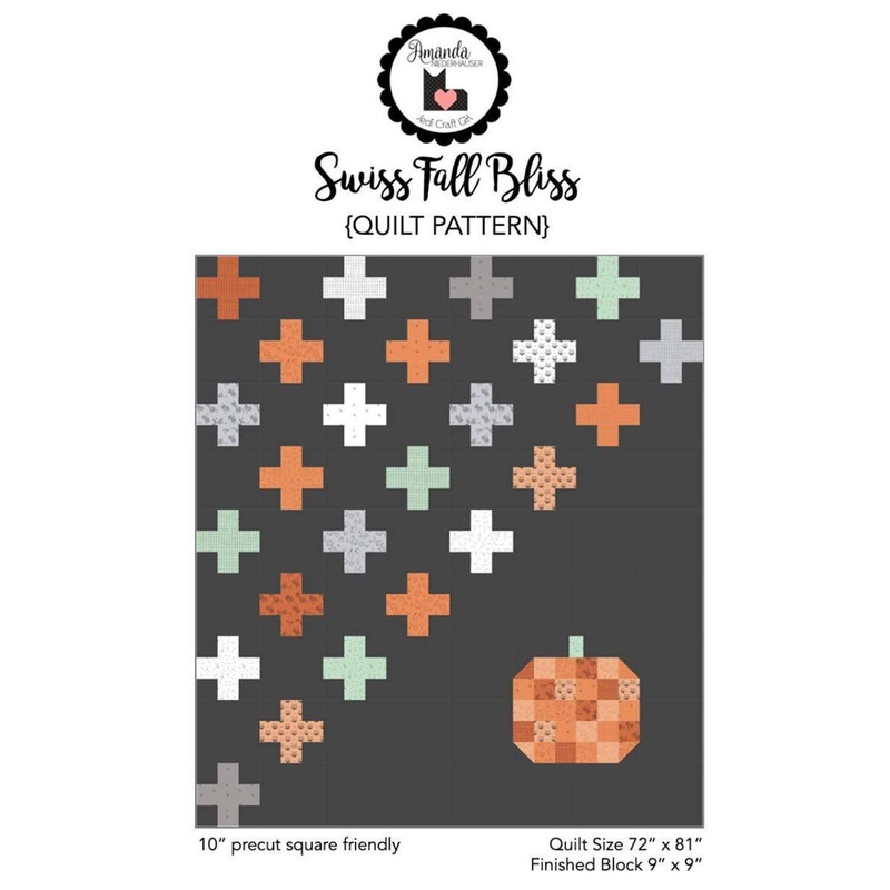 SUPER DEAL! Swiss Fall Bliss Quilt PaTTERN P156 - Riley Blake - INSTRUCTIONS Only - 10" Stacker Friendly