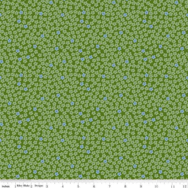 Perennial Mini C15425 Clover - Riley Blake Designs - Floral Flower Blossoms - Quilting Cotton Fabric