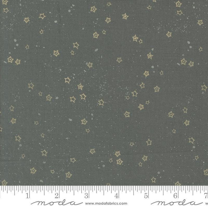 SALE Foraged, Found & Hand me Down Stardust 45637 Metal - Moda Fabrics - Blenders Stars Abstract - Quilting Cotton Fabric