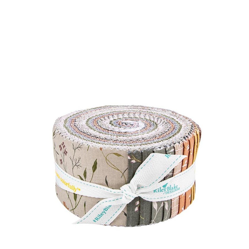 SALE Threads of Grace 2.5 Inch Rolie Polie Jelly Roll 40-Piece - Riley Blake Designs - Precut Bundle - Quilting Cotton Fabric