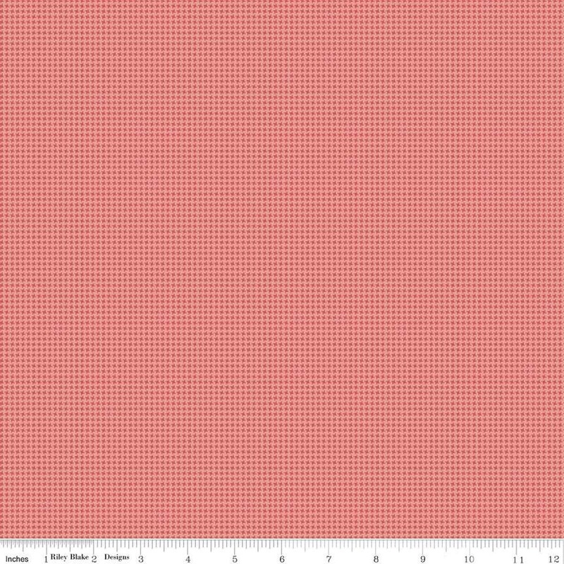 Anne of Green Gables Gingham Red PRINTED Check Fabric - C16127 - Riley Blake Quilting Cotton Fabric - Licensed Product