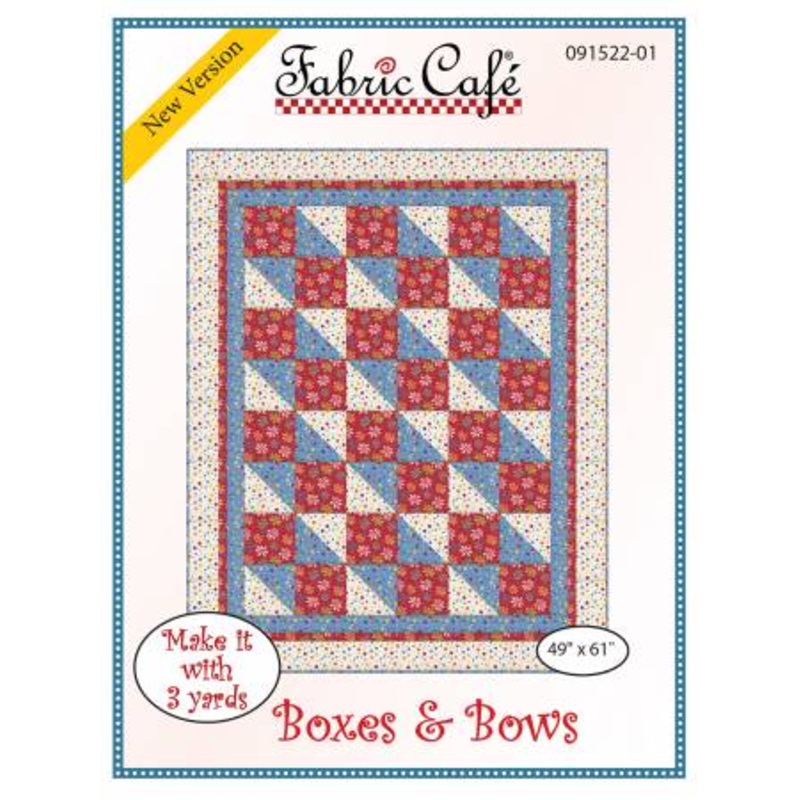 Boxes & Bows 3-Yard Quilt Pattern from Fabric Cafe