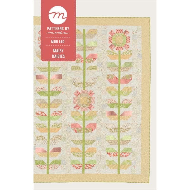 SALE Maisy Daisies Quilt Pattern MOD-140 - Moda Patterns - Moda Fabrics - INSTRUCTIONS Only - Jelly Roll Rolie Polie Friendly
