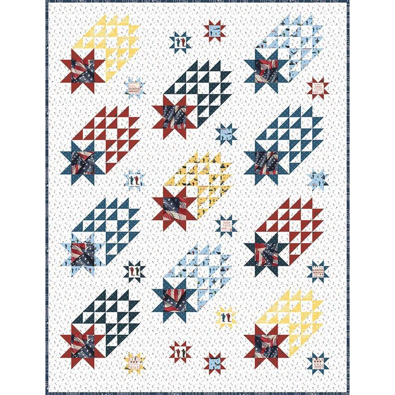 Star Stream Quilt PATTERN P162 - Sally Davies - Riley Blake Designs - Instructions Only - Fat Quarter/Fat Eighth/Scrap Friendly