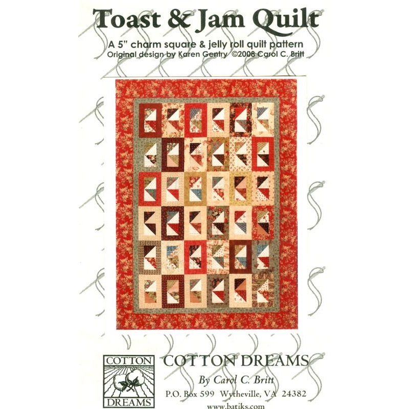 Toast and Jam Pattern - Cotton Dreams