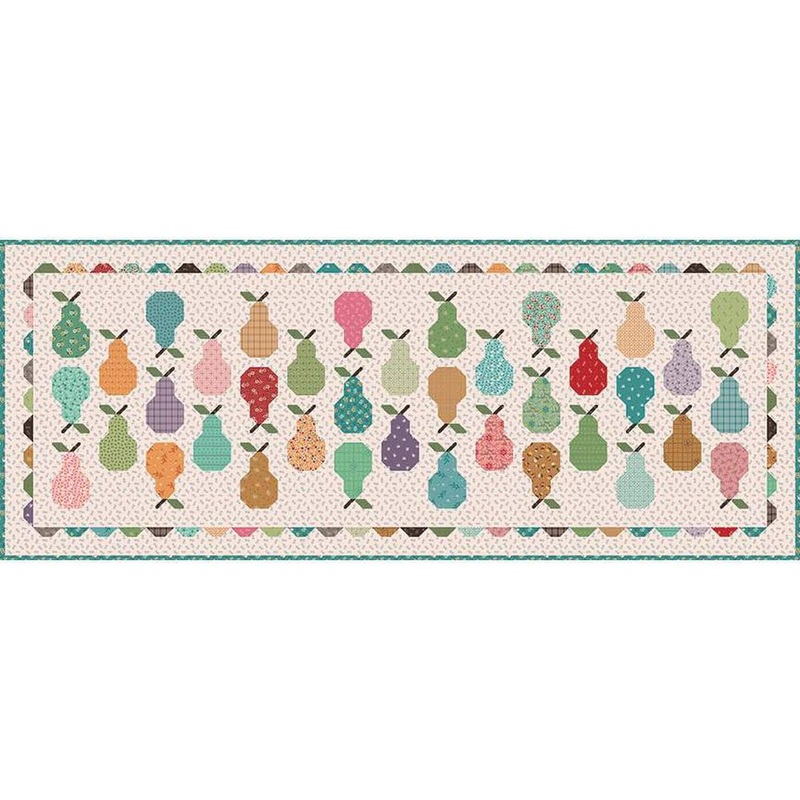 DEAL Pretty Pears Runner Boxed Quilt Kit KT-16471 - Lori Holt - Gentler Times - Riley Blake Designs - Pattern Fabric Kit - Quilting Cotton