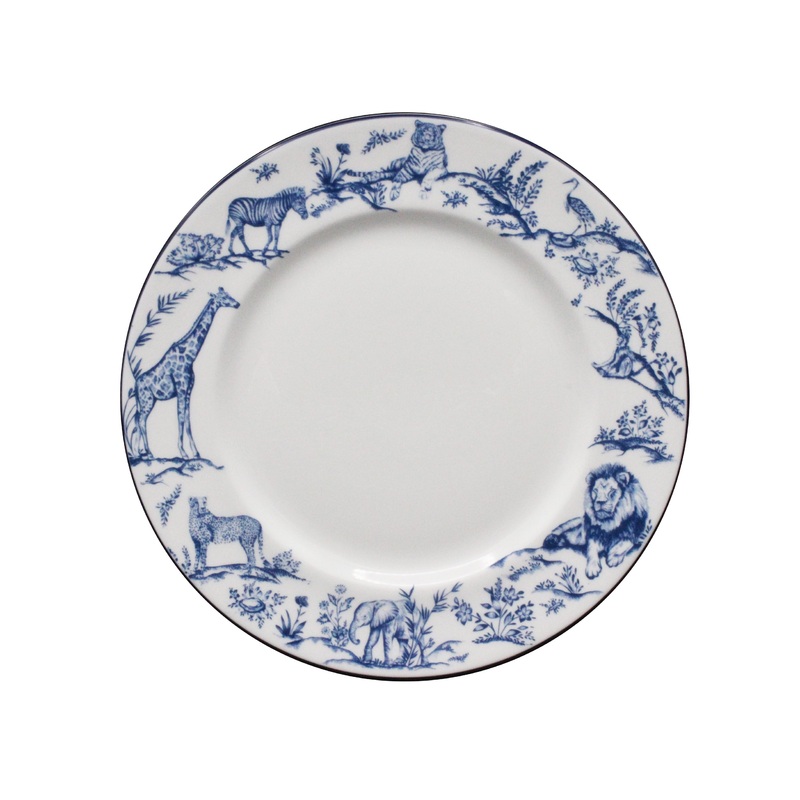 Serengeti Wild Animals Salad Plate