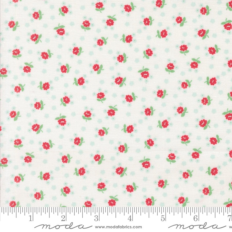 Summertime Cream Fairground Yardage by Camille Roskelley for Moda Fabrics