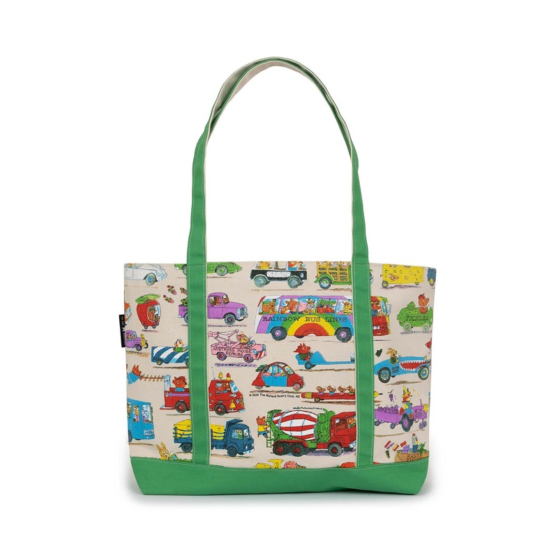 Richard Scarry: Cars and Trucks and Things That Go large zippered tote