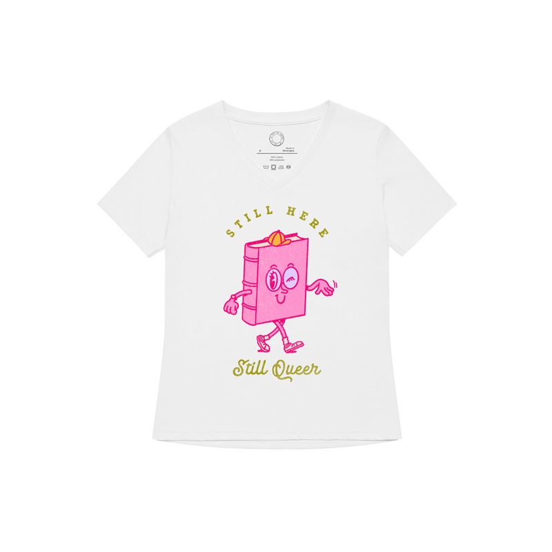 Still Here, Still Queer Women's V-Neck T-Shirt (Print Shop)