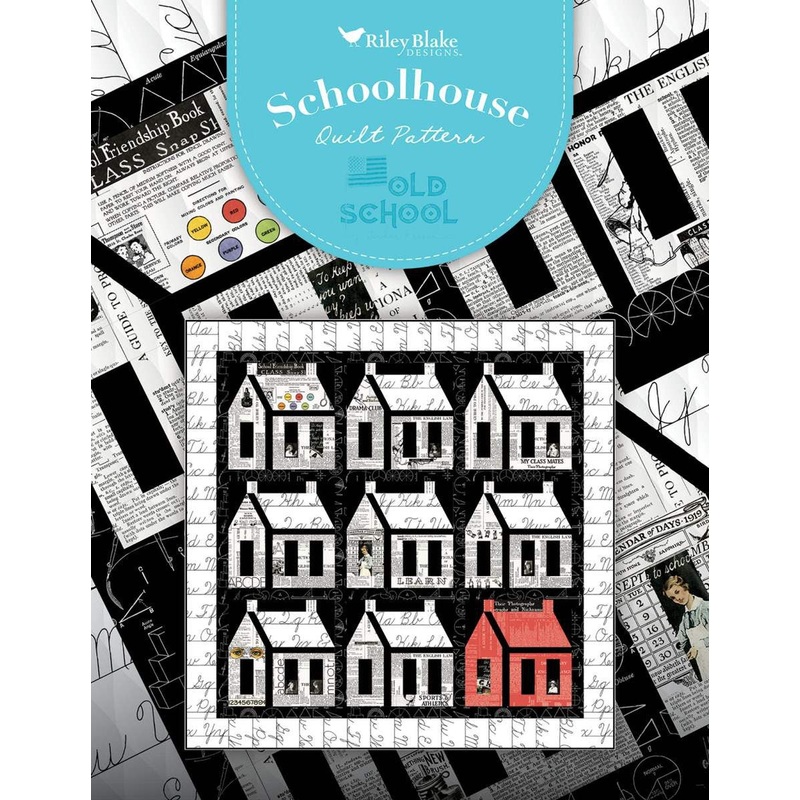 SALE Schoolhouse Quilt PATTERN P120 - J. Wecker Frisch - Riley Blake Designs - INSTRUCTIONS Only - Pieced School Blocks