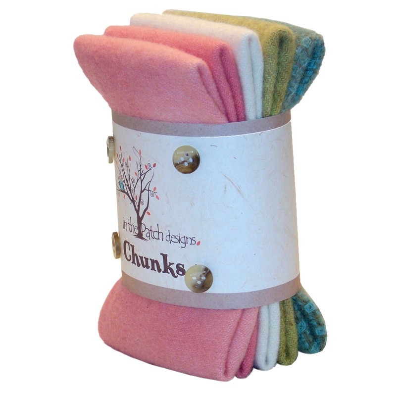 Spring Thyme Wool Chunks 5pc 9in x 10in