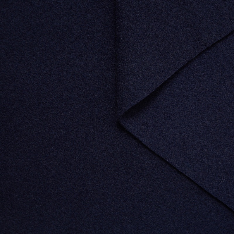T23W06055 | Double Face Duffle Wool Baritone Blue