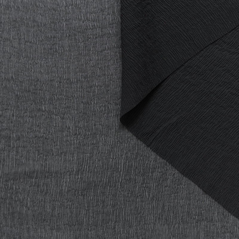 T25M12462 | Silk Crepon Black
