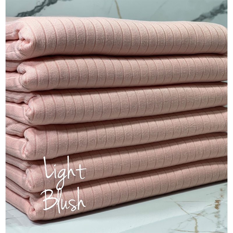 z.(8X2 RIB) LIGHT BLUSH