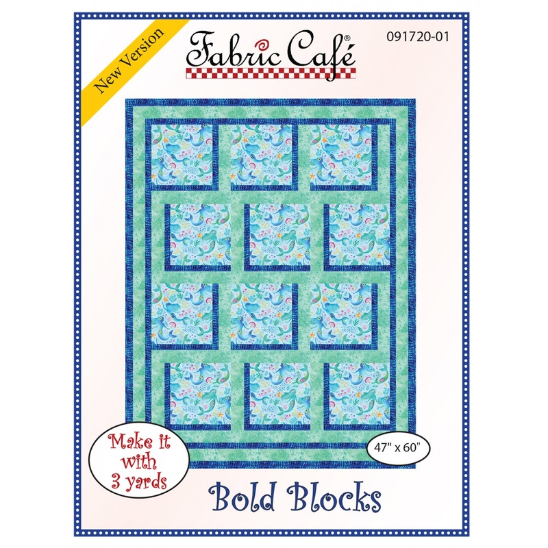 Bold Blocks # FC091720-01 Fabric Cafe' 3 Yard Quilt Pattern Carmon's Quilt Shop
