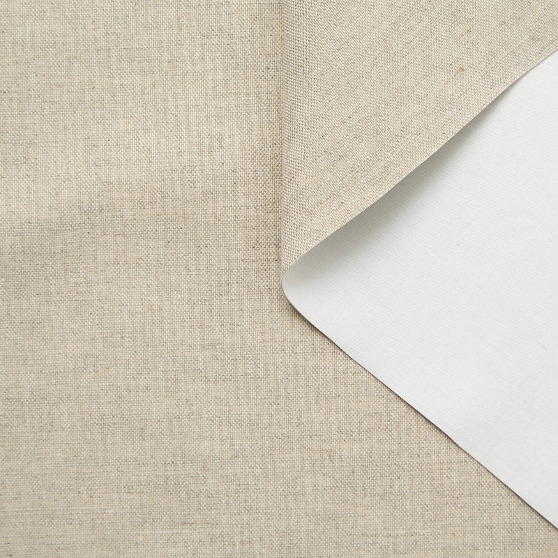 T24C10075 | Bonded Linen & Cotton Canvas Oyster Gray