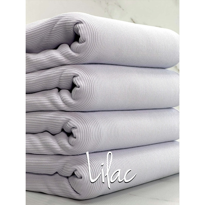 (2X2 SUPER COTTON FEEL RIB) LILAC