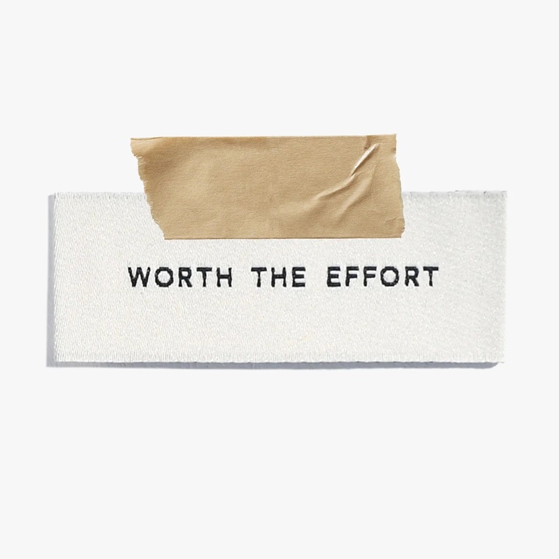 Worth The Effort Labels by Kylie and the Machine