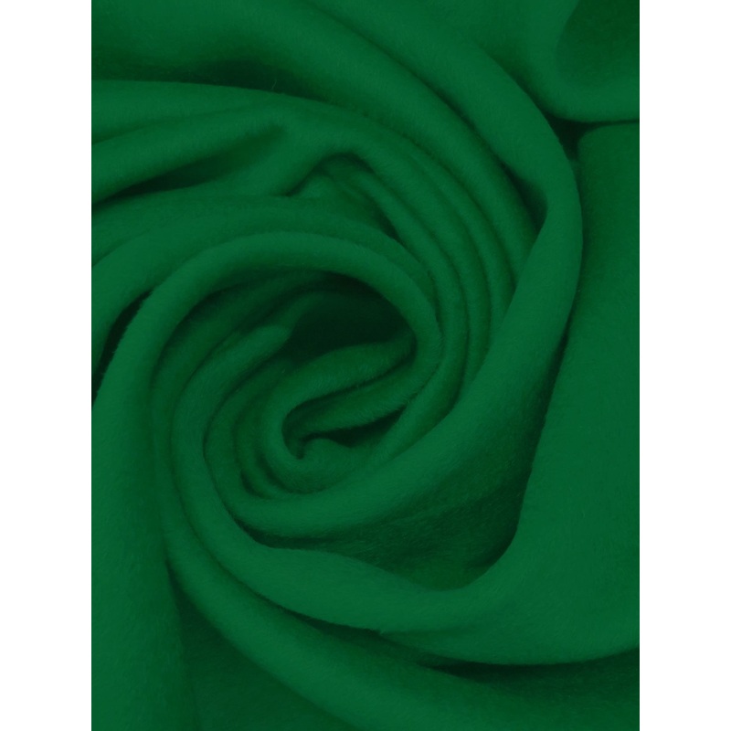 Cadmium Green Wool/Polyester Napped Coating 59W