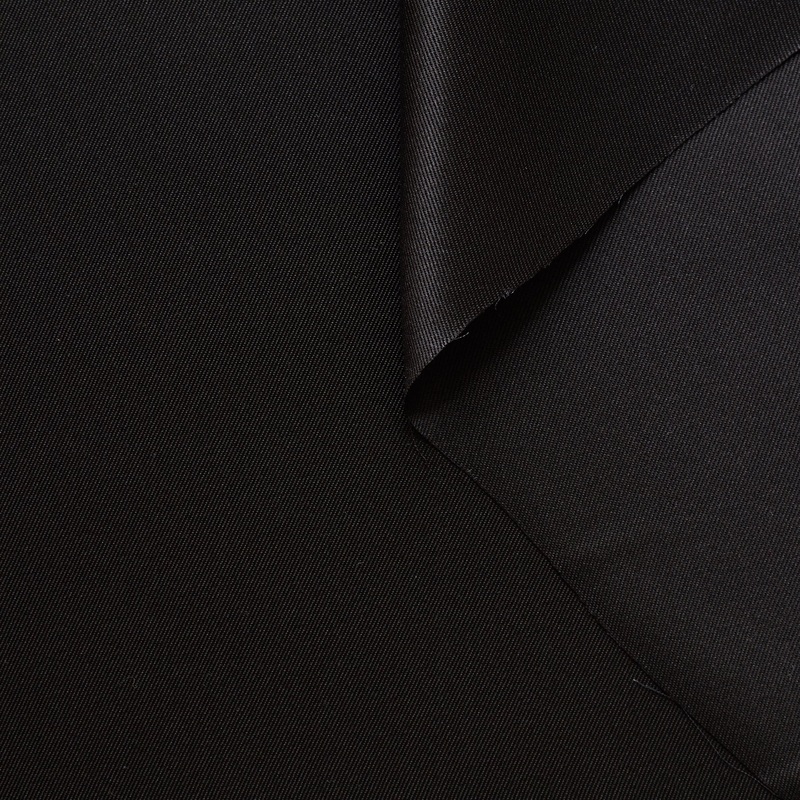 T22A01146 | Double Face Silk Twill Black