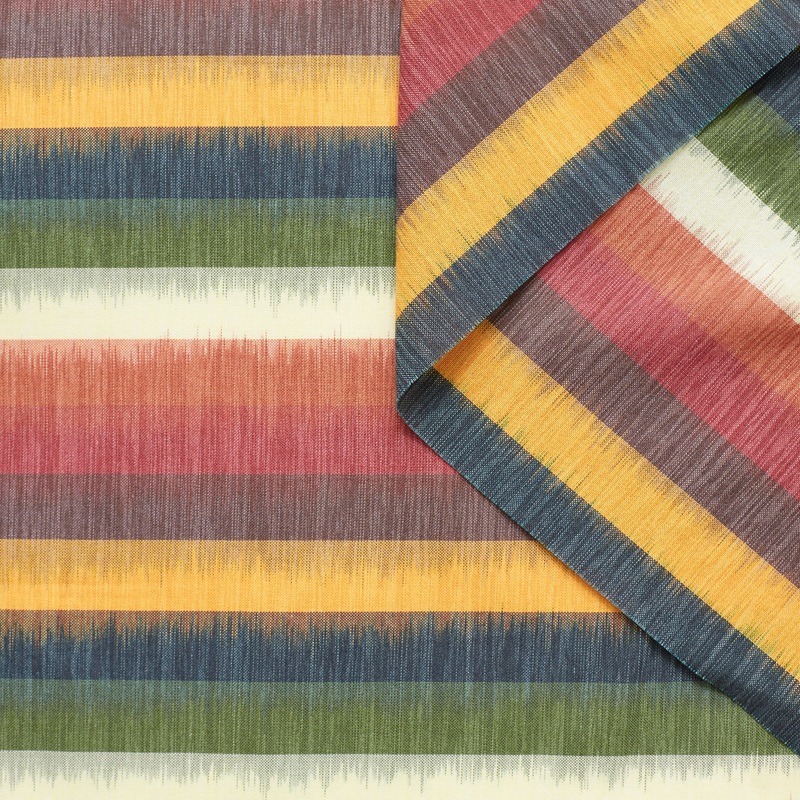 T22M00982 | Multicolor Blurry Stripe Cotton Canvas Butterscotch