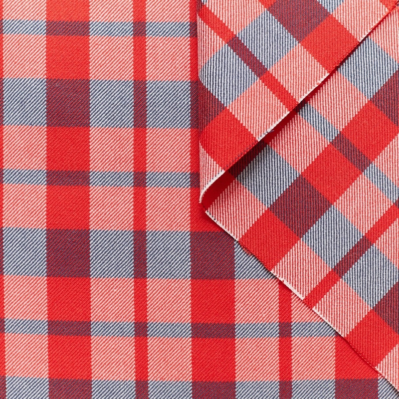 T22M00991 | Tartan Wool Chinese Red