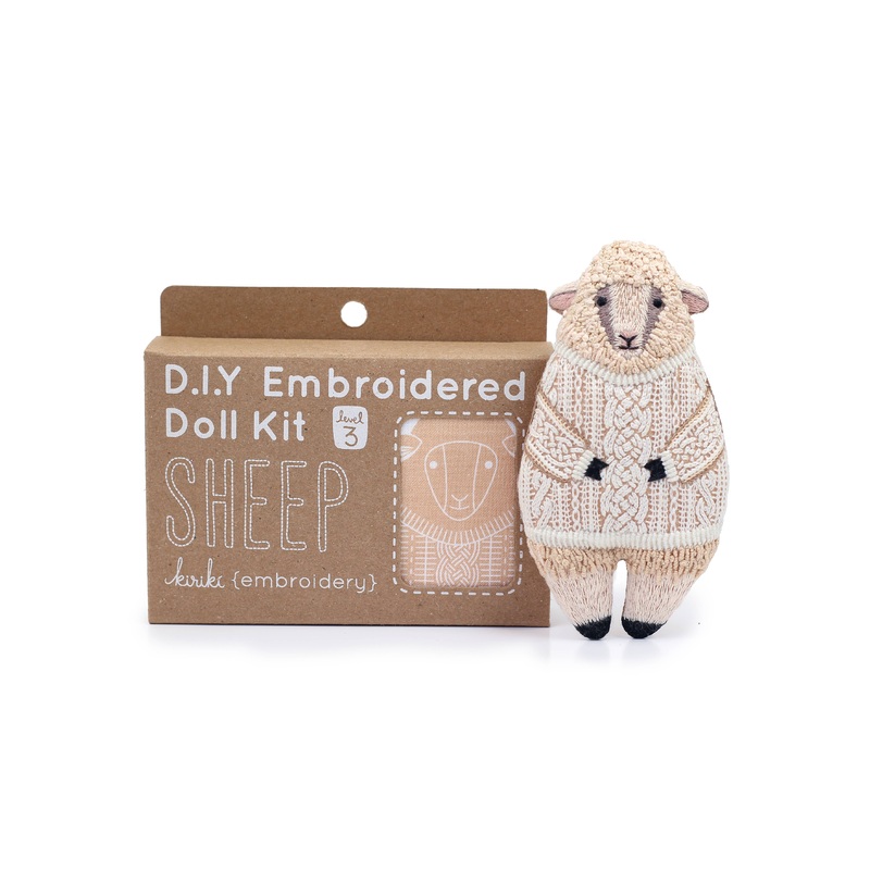 Sheep Embroidery Kit - Kiriki Press