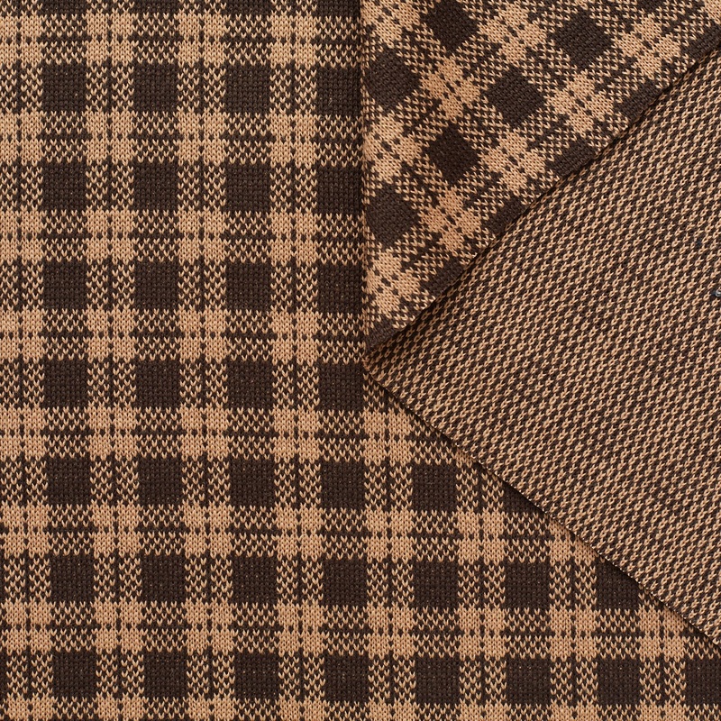 T23C04946 | Wool Melange Checked Knit Java