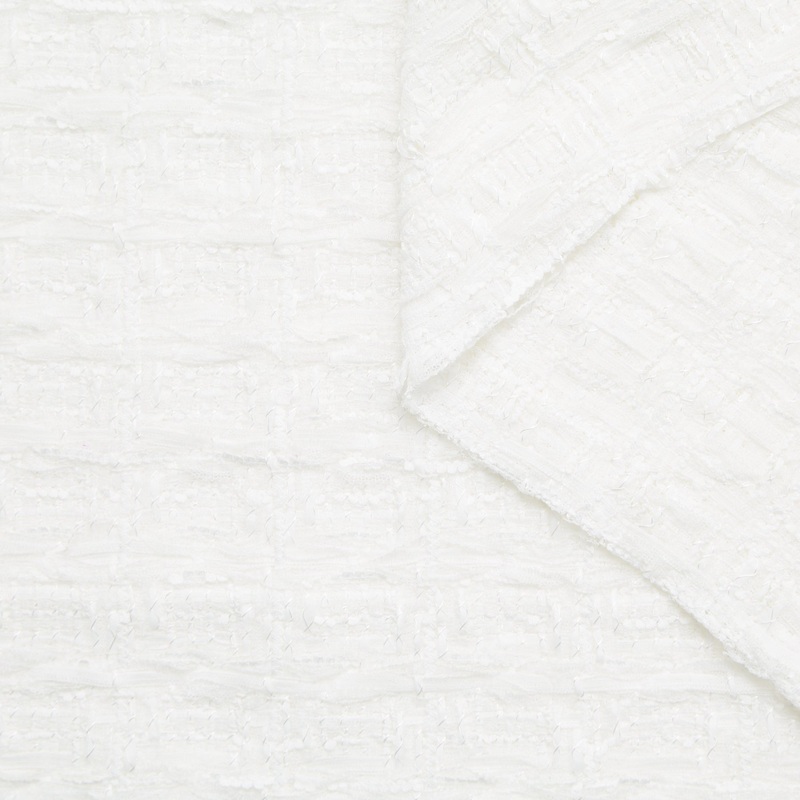 T24Y09640 | Fancy Gauzy Tweed Bright White