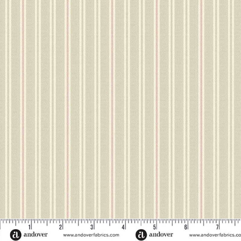 Quiltessential Double Stripe by Laundry Basket Quilts in Rose A-1672-LE