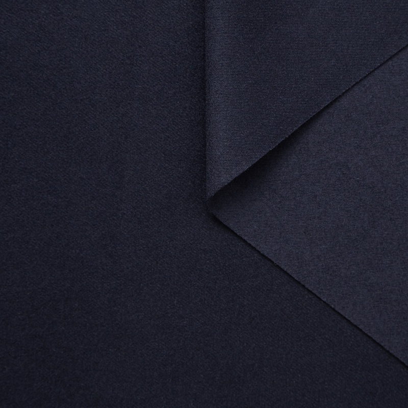 T23V05804 | Double Face Linen & Wool Flanel Baritone Blue