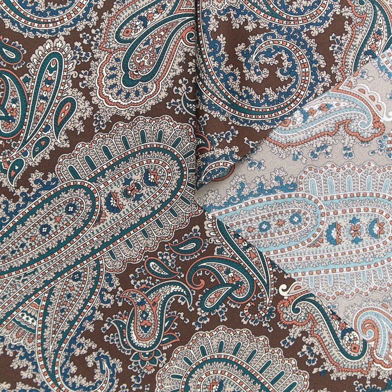 T24A09231 | Paisley Silk Twill Fondue Fudge