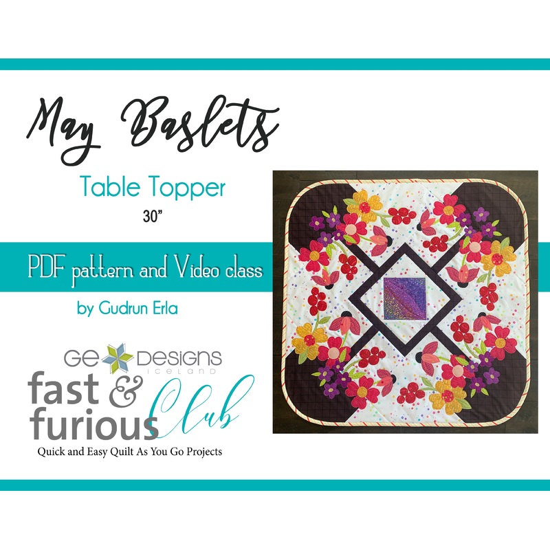 May Baskets Table Topper - Pattern and Video Class
